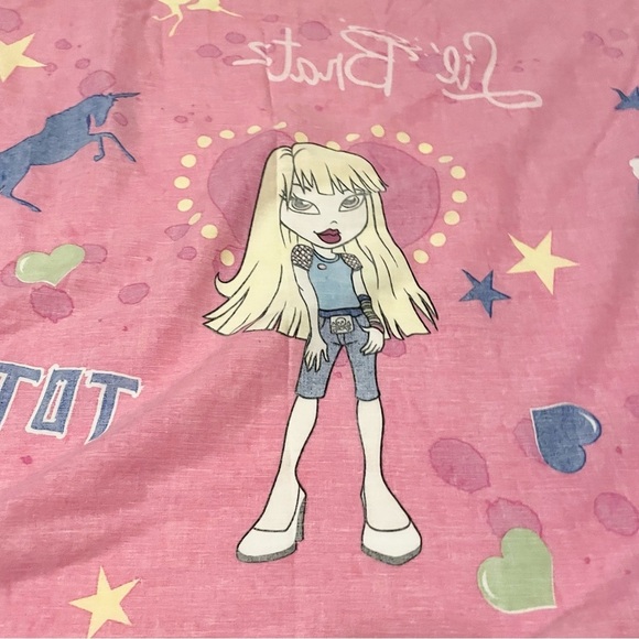 Lil' Bratz Doll Single Bed Flat Sheet - Picture 12 of 16